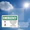 Signmission Safety Shower And Eye Wash Station With Symbol, 14 in W x Rectangle, Plastic OS-2PACK-EM-P-1014-L-10418 - alternate 2
